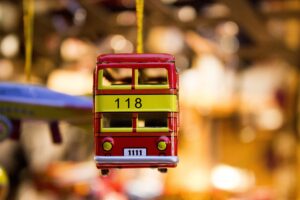 toy car, souvenir, bus